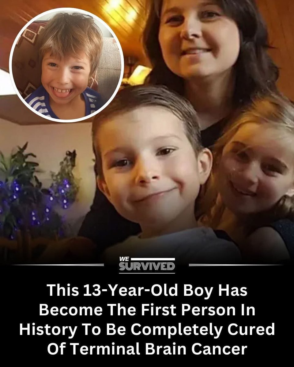 MrPitbull07's tweet image. Lucas, a boy from Belgium, made medical history by becoming the first human ever to be completely cured of terminal brain cancer. Diagnosed at age six with diffuse intrinsic pontine glioma (DIPG), a rare and aggressive tumor, doctors had initially given him less than a year to…