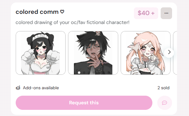 report the heck out of their kofi too pls <3 using my art for their "colored comms"