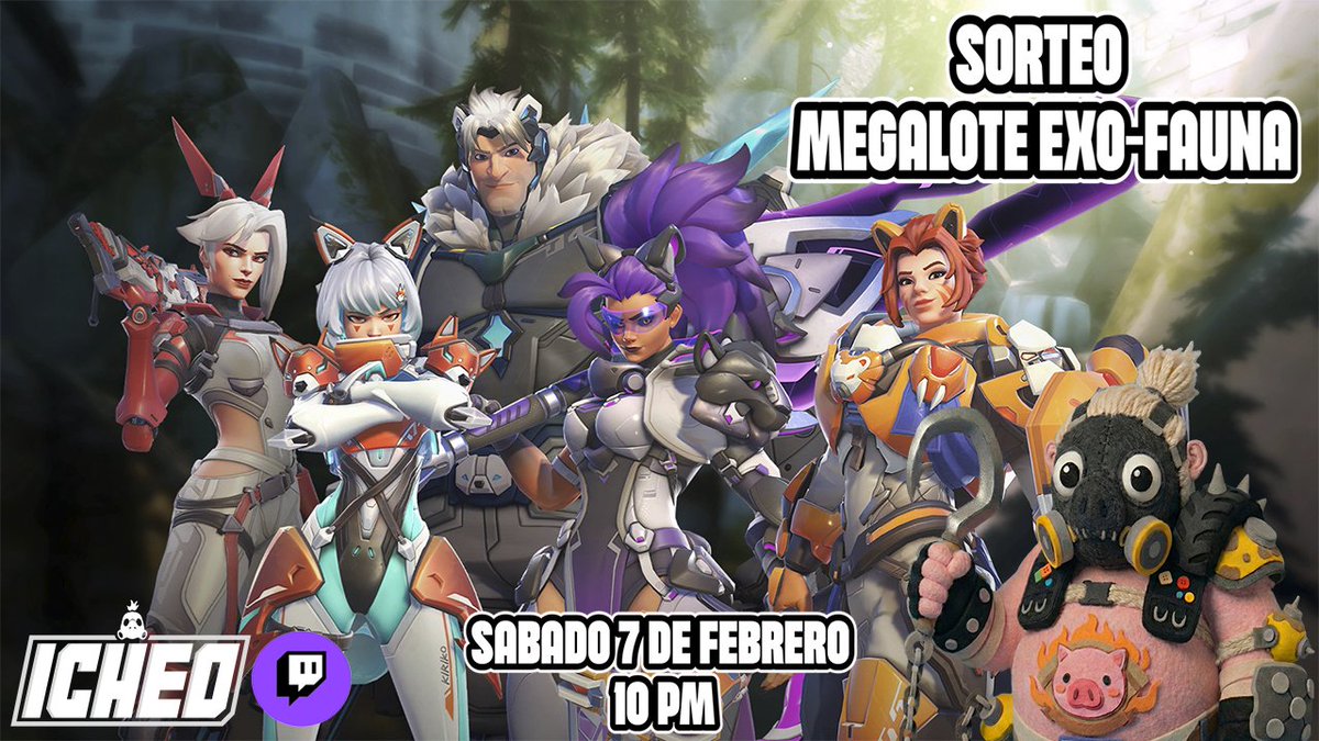 iCheo2705's tweet photo. 🔥SORTEO📷 DE PARTE  BLIZZARD Y
@OverwatchLATAM
DEL MEGALOTE EXO-FAUNA
🗓️ 7/2/26 10 PM
REQUISITOS:
🔴Seguirme en Twicht y Aqui
🔴Etiquetar a un Amigo y RT
🔴Dejar tu Nombre de Twicht y tu ID de OW
🔴Subs Valen x2 y Canjear la Recompensa en el Canal
Suerte. #OW2GIVEAWAYLATAM https://t.co/9JyVcaNAJF