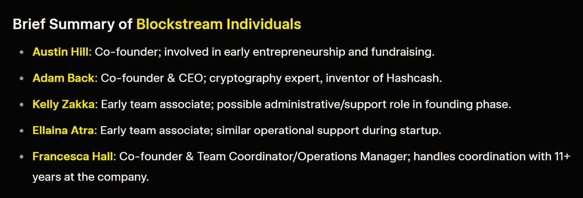 ColinTCrypto's tweet photo. This is crazy.

I knew from about 2015 that Core devs (Bitcoin's main developer team) was compromised and had sold out, but I never imagined the connection went back to Epstein, of all people.

See the emails below between Core devs and Epstein.

THIS is why Bitcoin stagnated on-chain scaling!
THIS is why they forced RBF (replace-by-fee) to eliminate peer-to-peer cash use!

Core devs neutered $BTC on purpose so it wouldn't compete with globalist fiat and banks. Epstein was just the frontman and deal maker for these powerful entities.

The individuals named below (in the emails with Epstein) either founded Blockstream or worked for Blockstream, with funding ultimately via Epstein.

 • Austin Hill: Blockstream co-founder; involved in early entrepreneurship and fundraising.
 • Adam Back: Blockstream co-founder & CEO; cryptography expert, inventor of Hashcash.
 • Kelly Zakka: Blockstream early team associate; possible administrative/support role in founding phase.
 • Ellaina Atra: Blockstream early team associate; similar operational support during startup.
 • Francesca Hall: Blockstream co-founder & Team Coordinator/Operations Manager; handles coordination with 11+ years at the company.