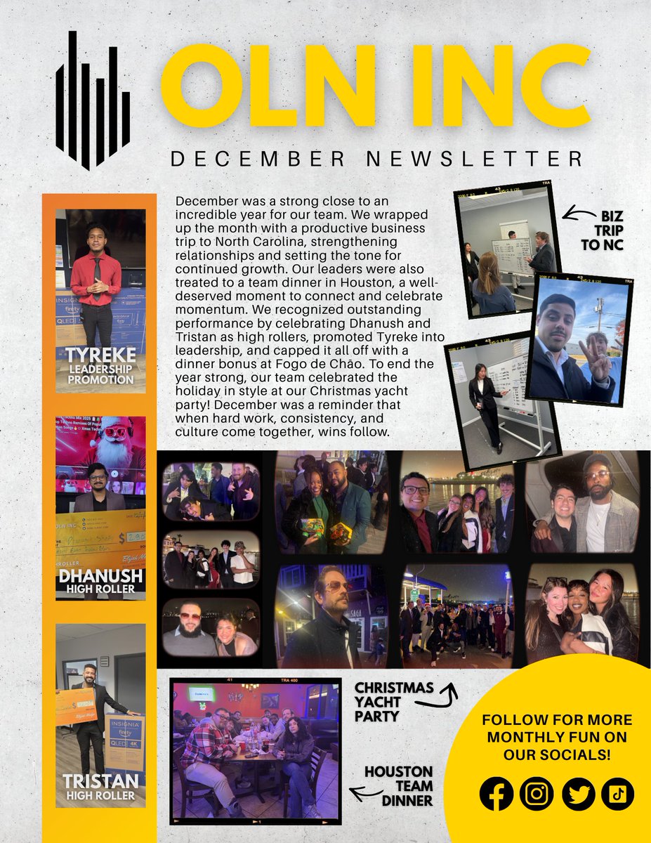 OLNinc's tweet image. Even though we're already moving quickly through the new year, we are proud to reflect on the wins that closed out 2025! 🎉 Take a look at our December newsletter to catch up on everything our team achieved!
-
#lifeatolninc #decemberrecap #monthlynewsletter