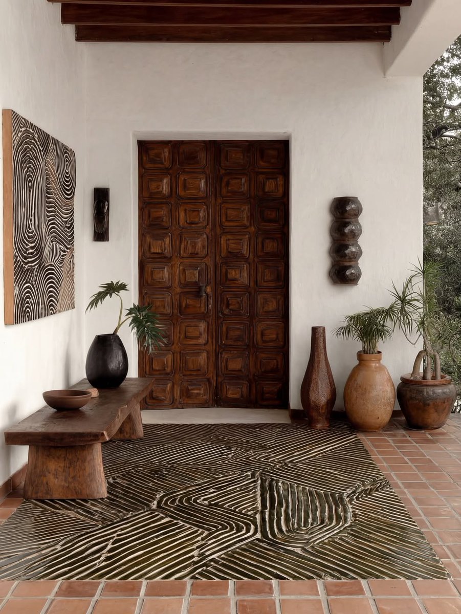 Bali organic modern living room 🥥