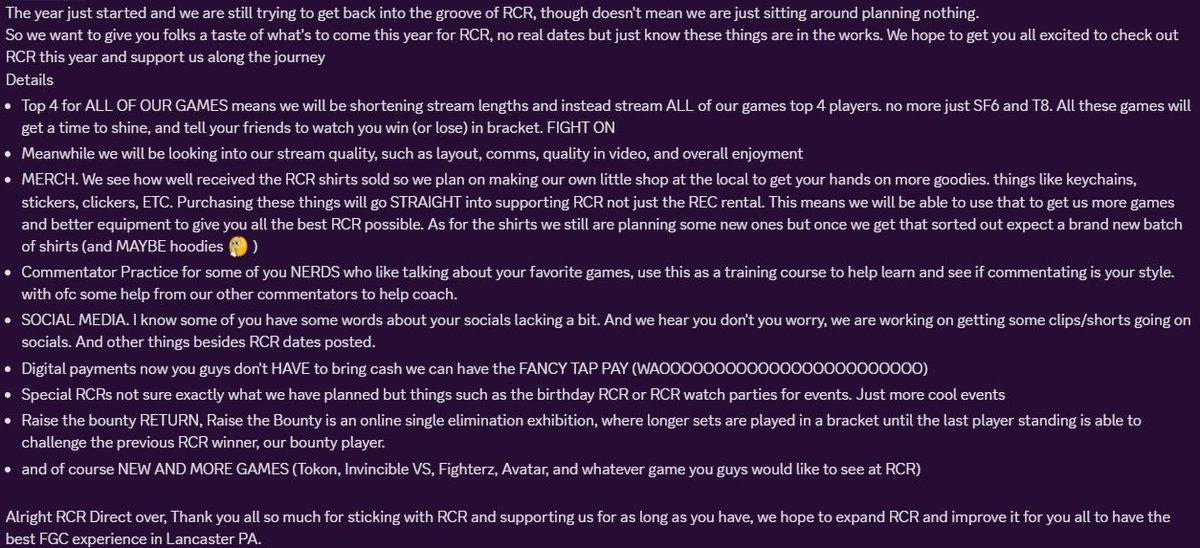 Red Rose FGC tweet media