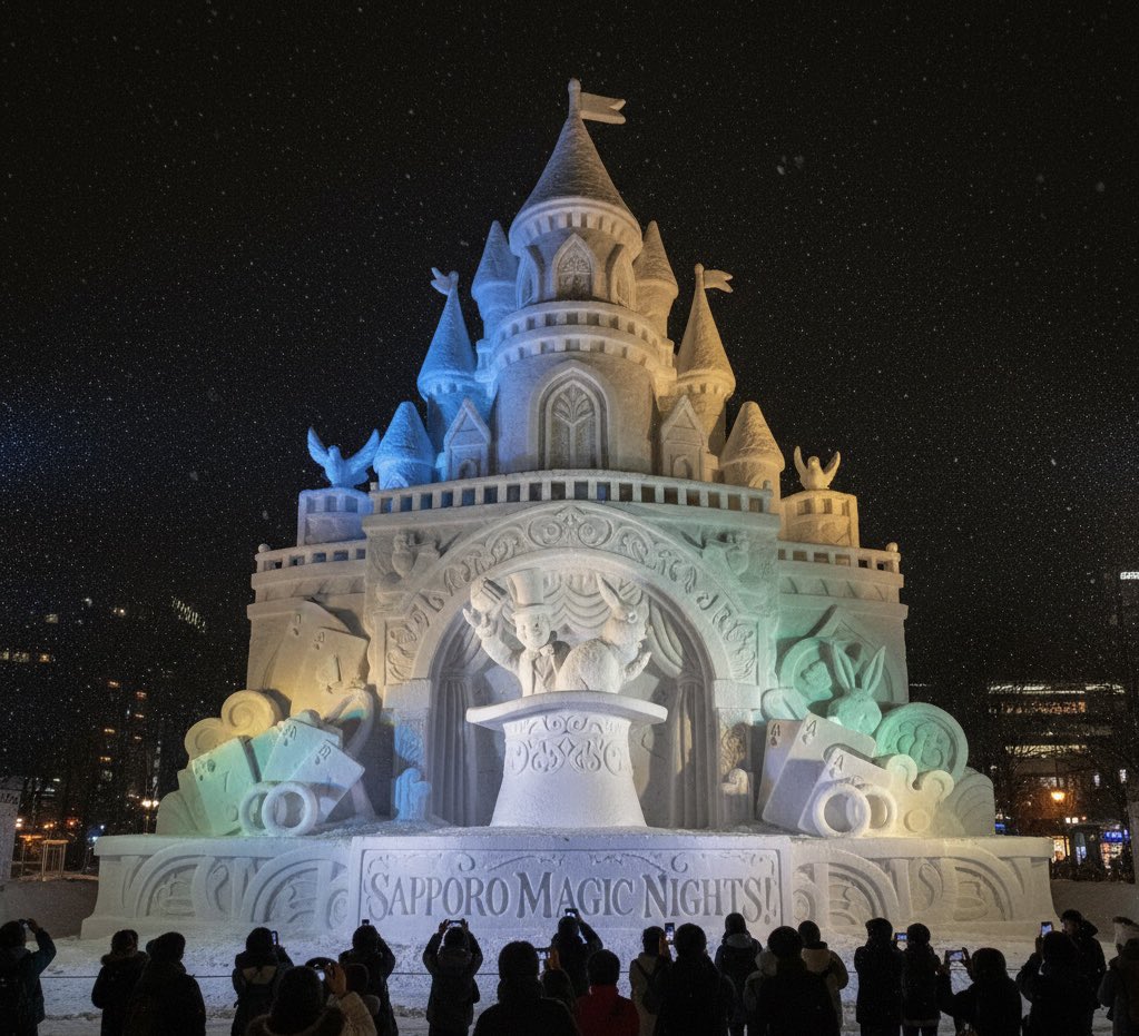 MGM_MAGIC's tweet photo. Visiting Sapporo for the Snow Festival? ❄️
Looking for something fun to do at night?
Experience an intimate, close-up magic show
in Susukino.
📍 Magic Show Shop MGM

雪まつりで札幌に来ている方へ⛄️
夜はすすきの
マジックショーのお店MGMで
目の前で楽しむマジック体験を✨
#札幌雪まつり https://t.co/aTw9p7rDzp