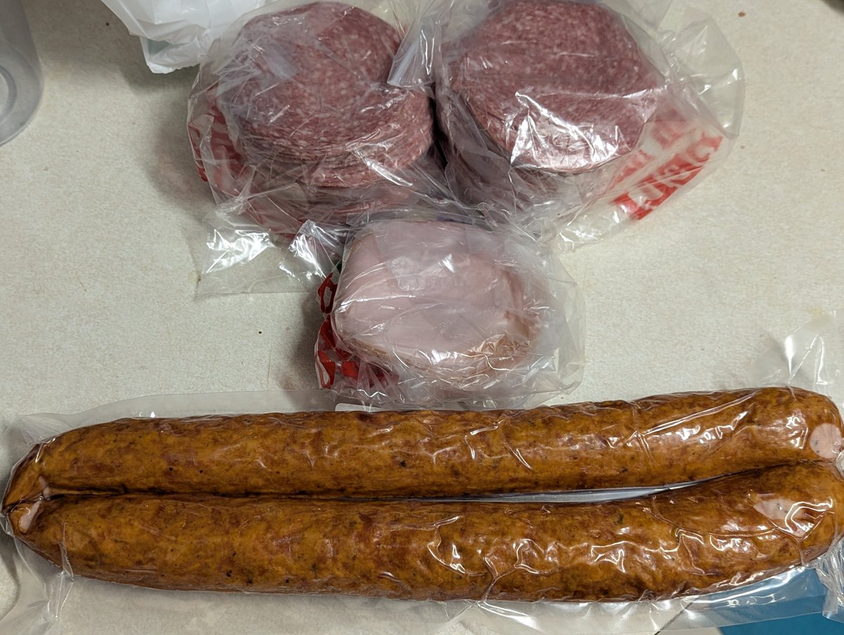 salami bacon and sausage