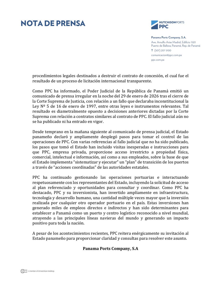 Hutchison Ports PPC tweet media
