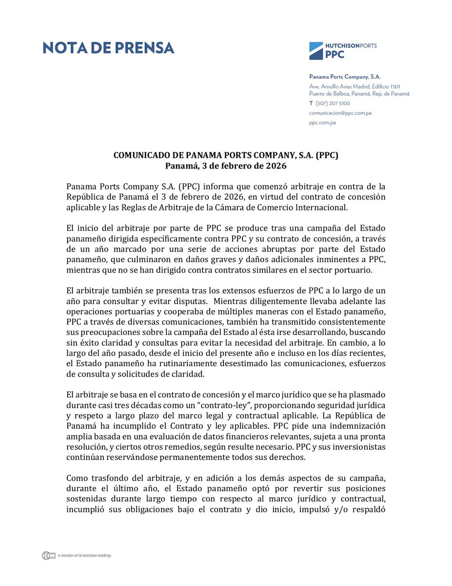 Hutchison Ports PPC tweet media