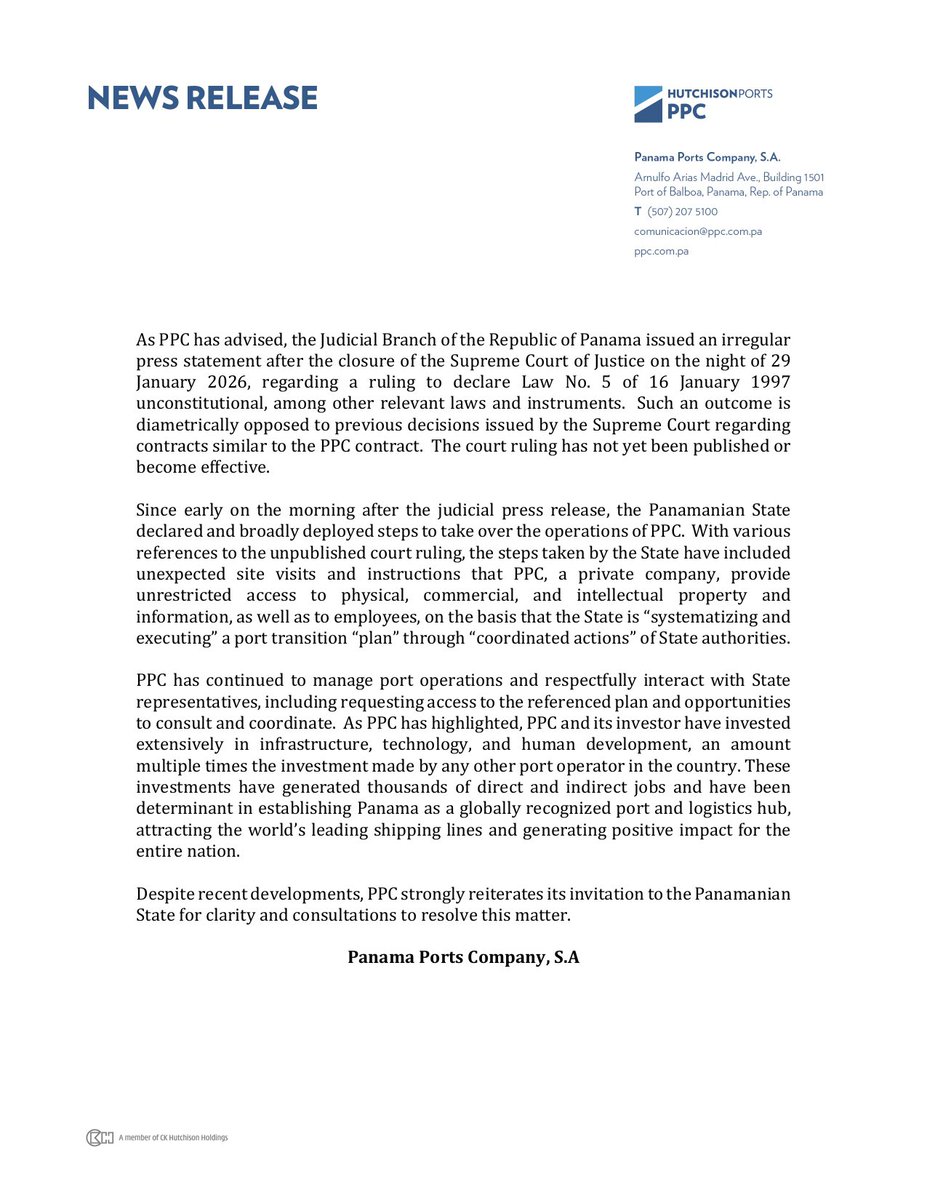 Hutchison Ports PPC tweet media