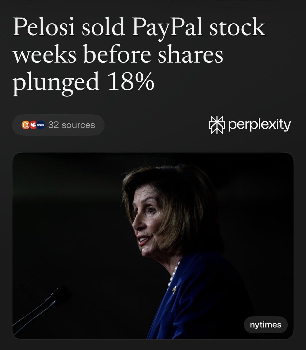 The trading Gods are forever on <a href="/SpeakerPelosi/">Nancy Pelosi</a> side.