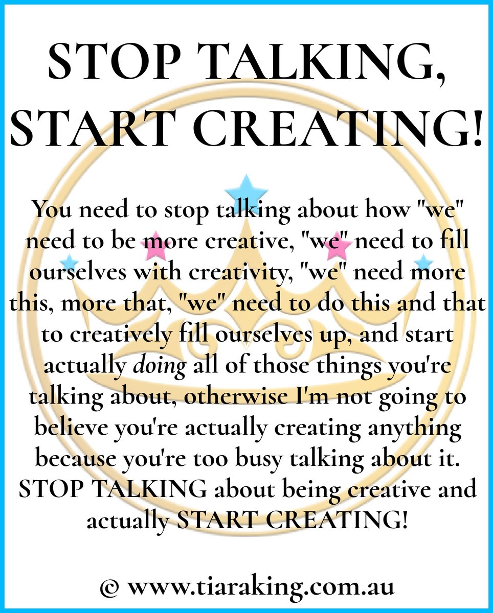 TOP TIP TUESDAY for writers on a Wednesday because I hadn’t sat down to figure out what I was posting.

Oi.

But we’re starting with this piece of advice and will be back to Tuesday next week.
.
#tipsforwriters #startcreating #creativeartists