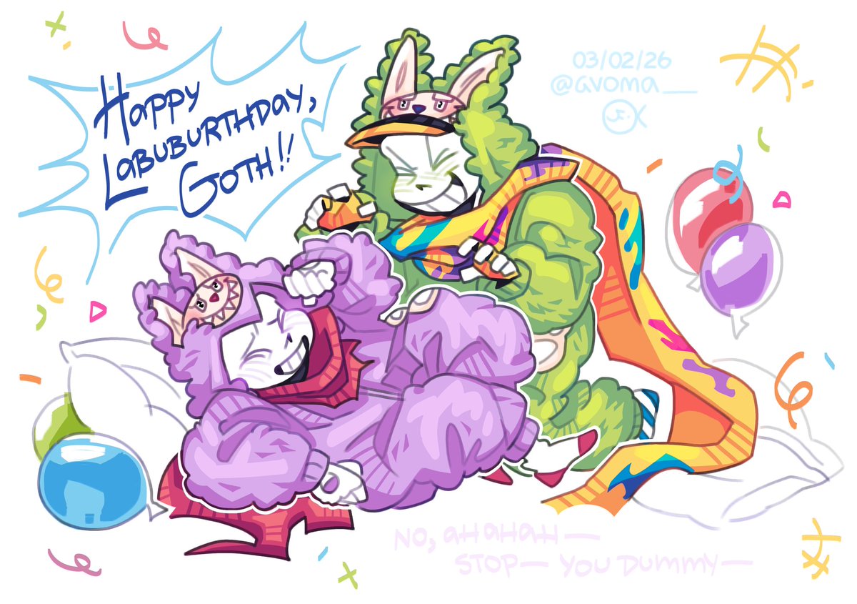 His spacial day was pajama party themed, and yes, we won't point fingers at who gave him this idea ✨🤭🎉 Happy belated birthday, baby Goth! 

#undertaleau #utmv #sanscest #poth #gothsans #palettesans