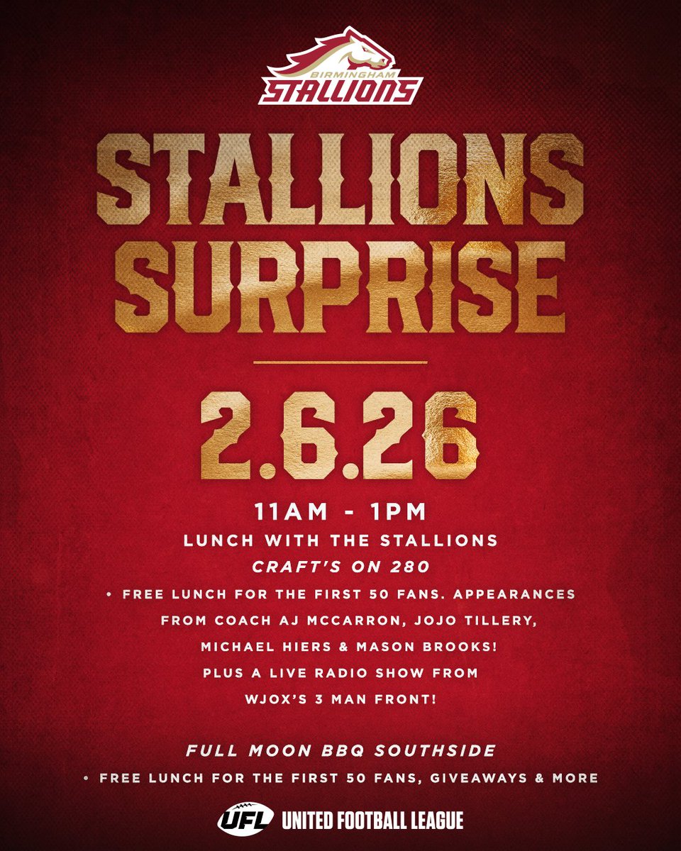 surprises on deck for this friday 👀

see you soon, stallions nation!