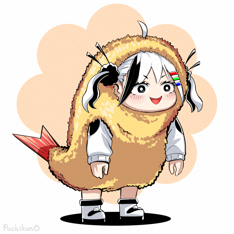 「おはモノチ 「えびふらいだっち!」 #MonochiProject」|ぷちくん/puchikun（絵師）のイラスト