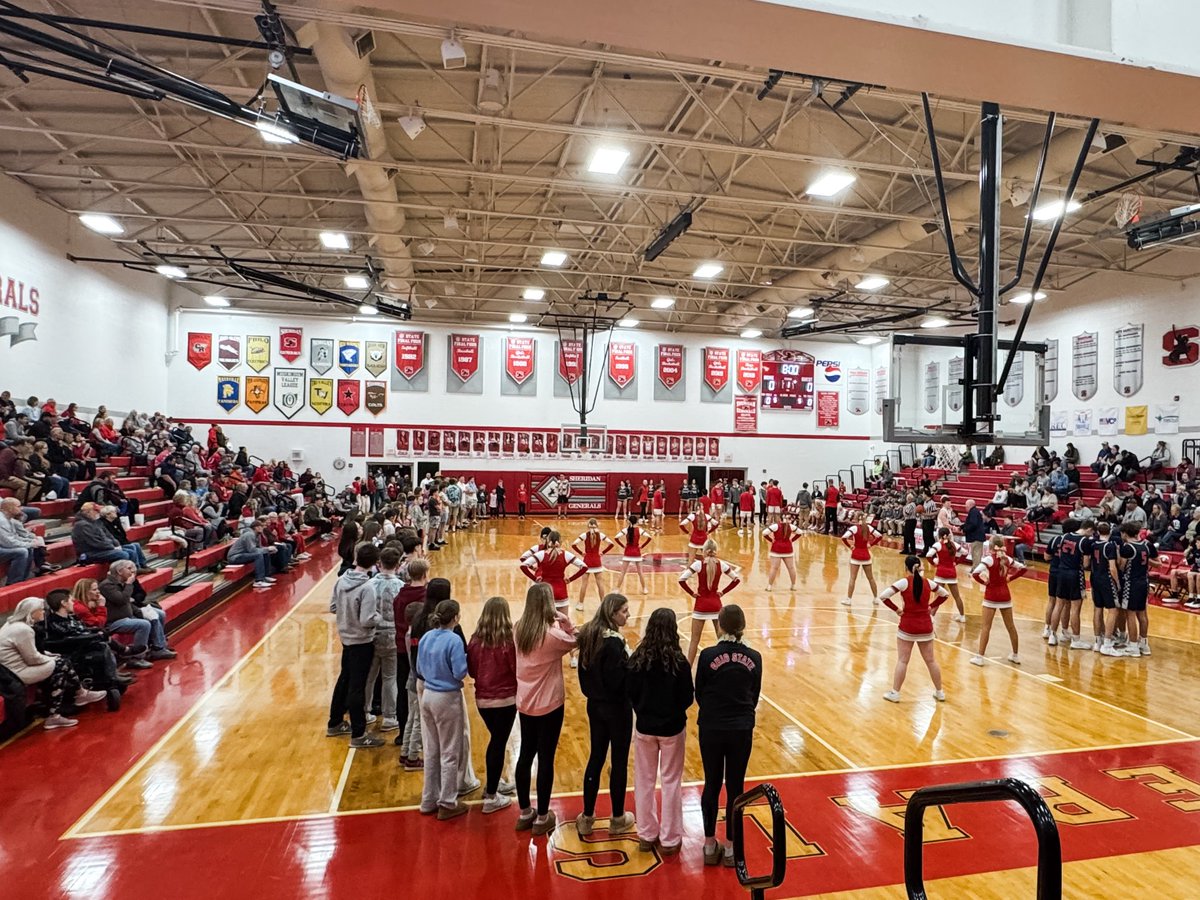 Generals are hosting Morgan tonight. Let’s go, Red! 
And we have the Pep Band tonight!!!