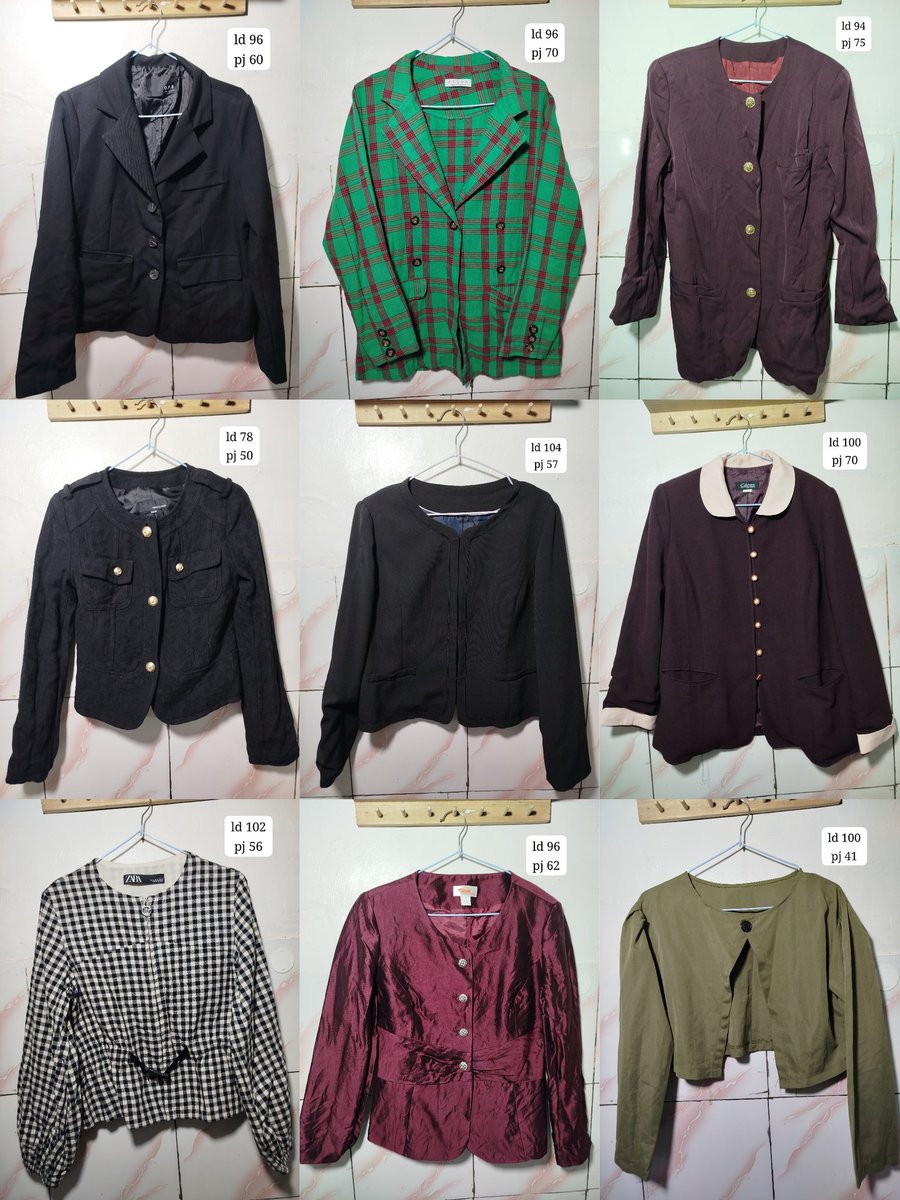 gaisss ada yg  cari blazer, cardigan, sama atasan formal/non formal ngga yaa? 

boleh diliat-liat duluuu siapa tau cocok❤ harganya murmer ajaa kok karena aku mau ngosongin lemari❤

ini link co nya yaa:
s.shopee.co.id/8KjmdDGLmg