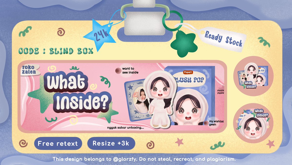 glorzfy's tweet image. Help Repost &amp;amp; likes are appreciated! ⭐

Halo mentimun!!
zal ada ready stock layout wony foto terbaru nihh, bisa langsung jemput di dm atau chat tele ajaa yaa. 
Thank u so muchie⭐💖

p.s catalog blind box ada sedikit perubahan yaa

Tag. Layout chibi
#zonauang #zonajajan #zonaba