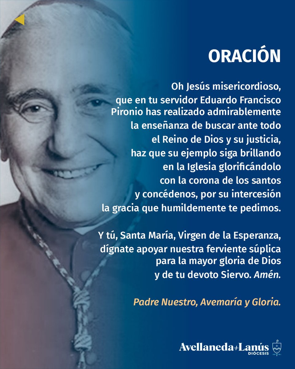 Este 04 de febrero celebramos la Fiesta del Beato Cardenal Eduardo Francisco Pironio, quien nos acompañó durante un tiempo como Administrador Diocesano.
En este año jubilar diocesano, pedimos su intercesión, como profeta de la Esperanza.