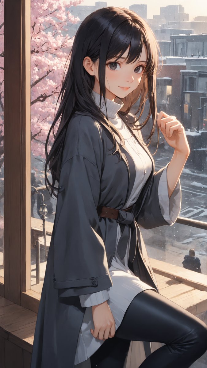 雪の中に咲く桜、見つけたよ。🌸❄️ 冬と春が混ざり合う、不思議で