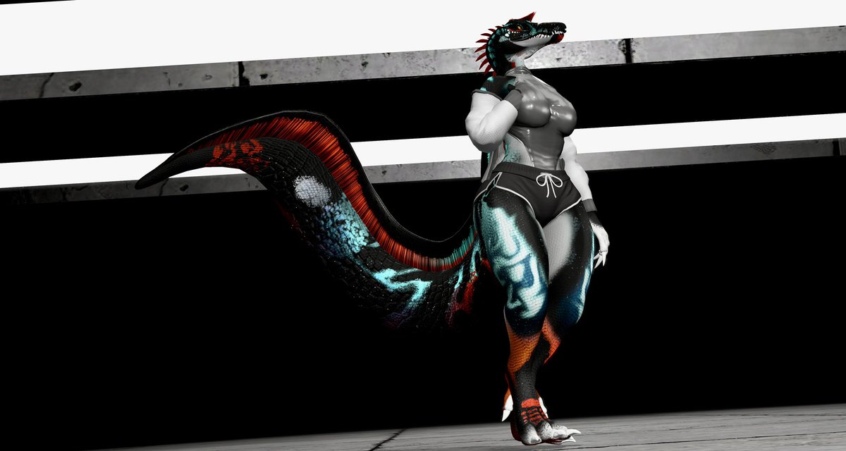 Bet yall haven’t seen an ichthyovenator avatar have you… Meet Nirvana!