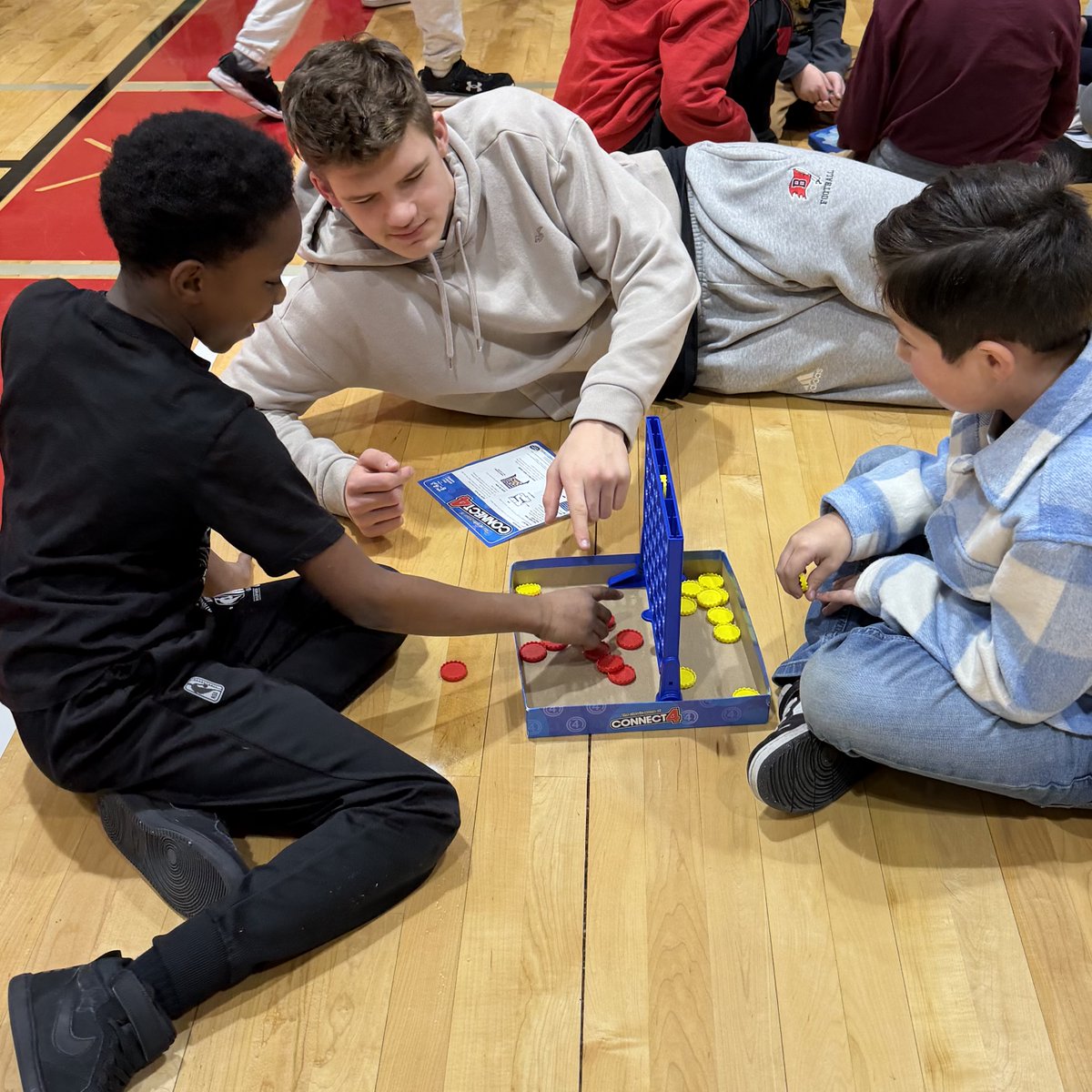 CREfamily's tweet photo. CRE Game Day was an epic win! 🎲♟️ Board games were the centerpiece, but the real takeaway was connection! Our HS STUCO mentors modeling for our young Pirates was next level ❣️ So proud of every student who played today! 🏴☠️💙 #crefamily #hustleheart @bransonschools https://t.co/4HNabQ4I2s