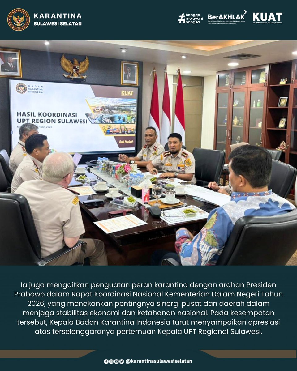 Karantina Sulawesi Selatan (@karantinasulsel) on Twitter photo 