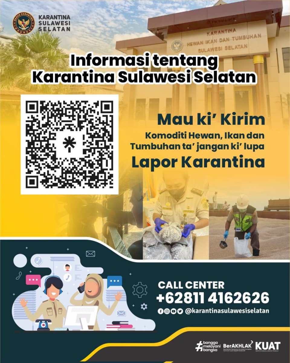 Karantina Sulawesi Selatan (@karantinasulsel) on Twitter photo 