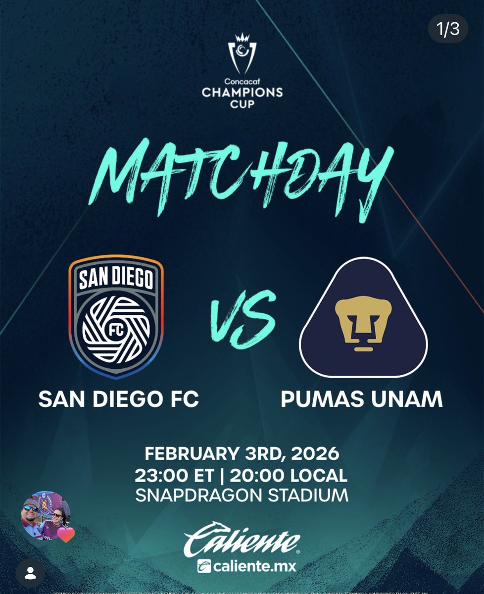 What a night coming up ahead for me.
<a href="/CDOlimpia/">Club Olimpia Deportivo</a> vs <a href="/ClubAmerica/">Club América</a> 
<a href="/SanDiegoFC/">San Diego FC</a> vs <a href="/PumasMX/">PUMAS</a> 

<a href="/Concacaf/">Concacaf</a> <a href="/TheChampions/">Concacaf Champions Cup</a>