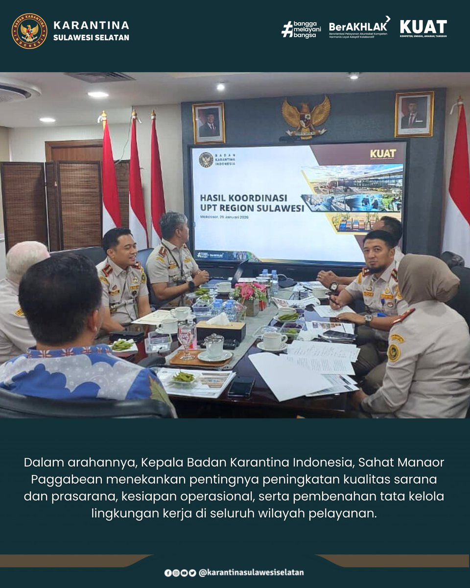 Temui Kepala Barantin Ka UPT Region Sulawesi Paparkan  Kontribusi Ekonomi di Daerah dan Arah Kebijakan Pembangunan Wilayah  Sulawesi