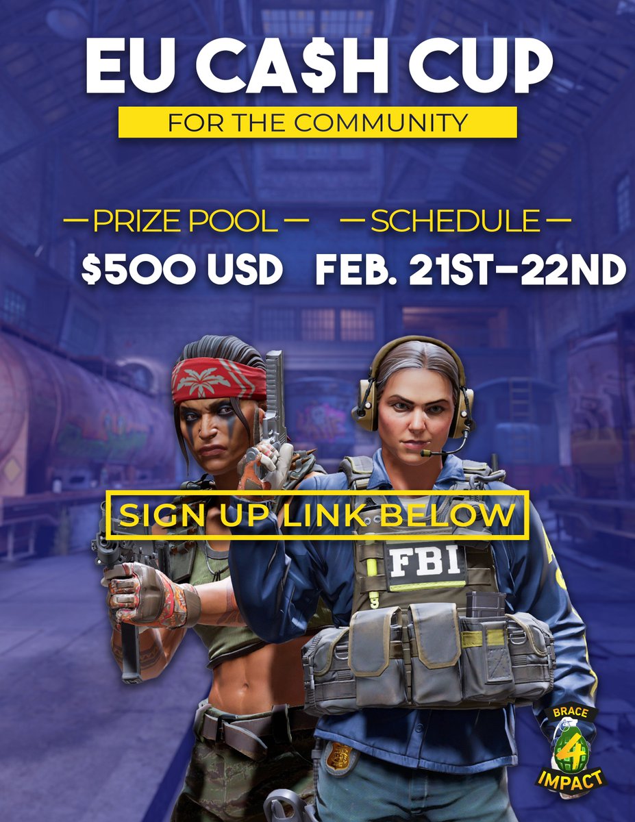 Roses are red, violets are blue...
Another Cash Cup we have for EU! 🌹

Registration and details can be found here:
faceit.com/en/championshi…