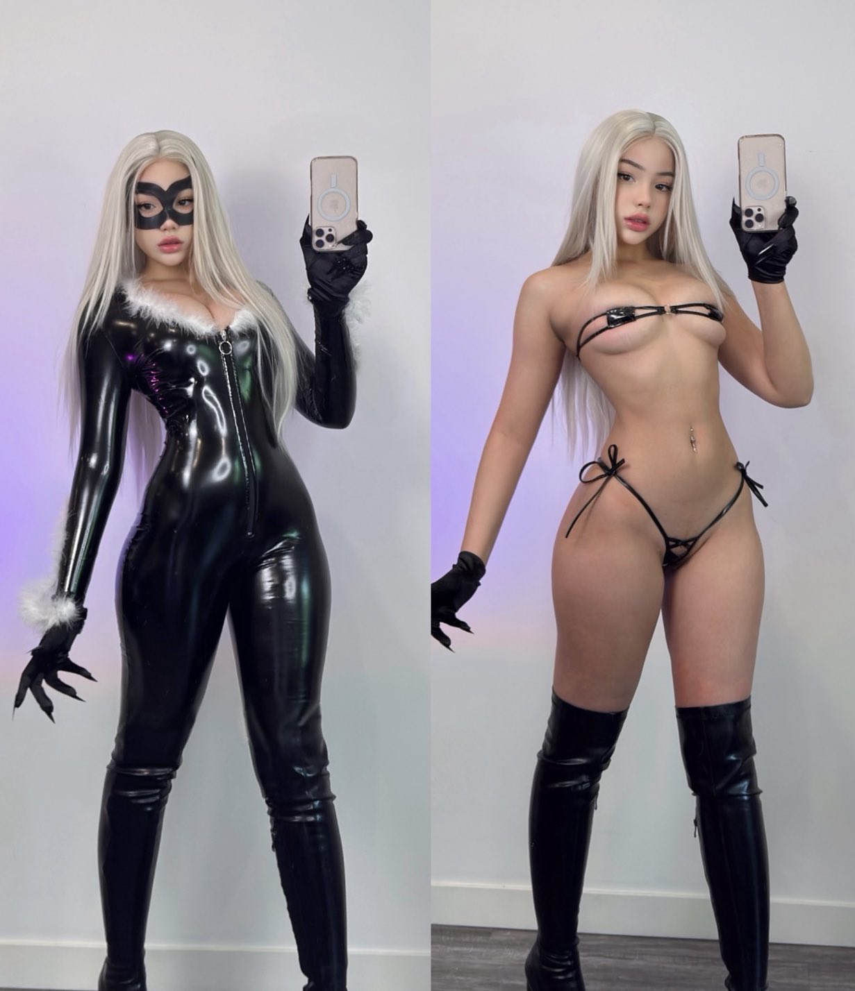 Black Cat 💜 Pic 1 or 2? https://t.co/kJjGAHYwb4