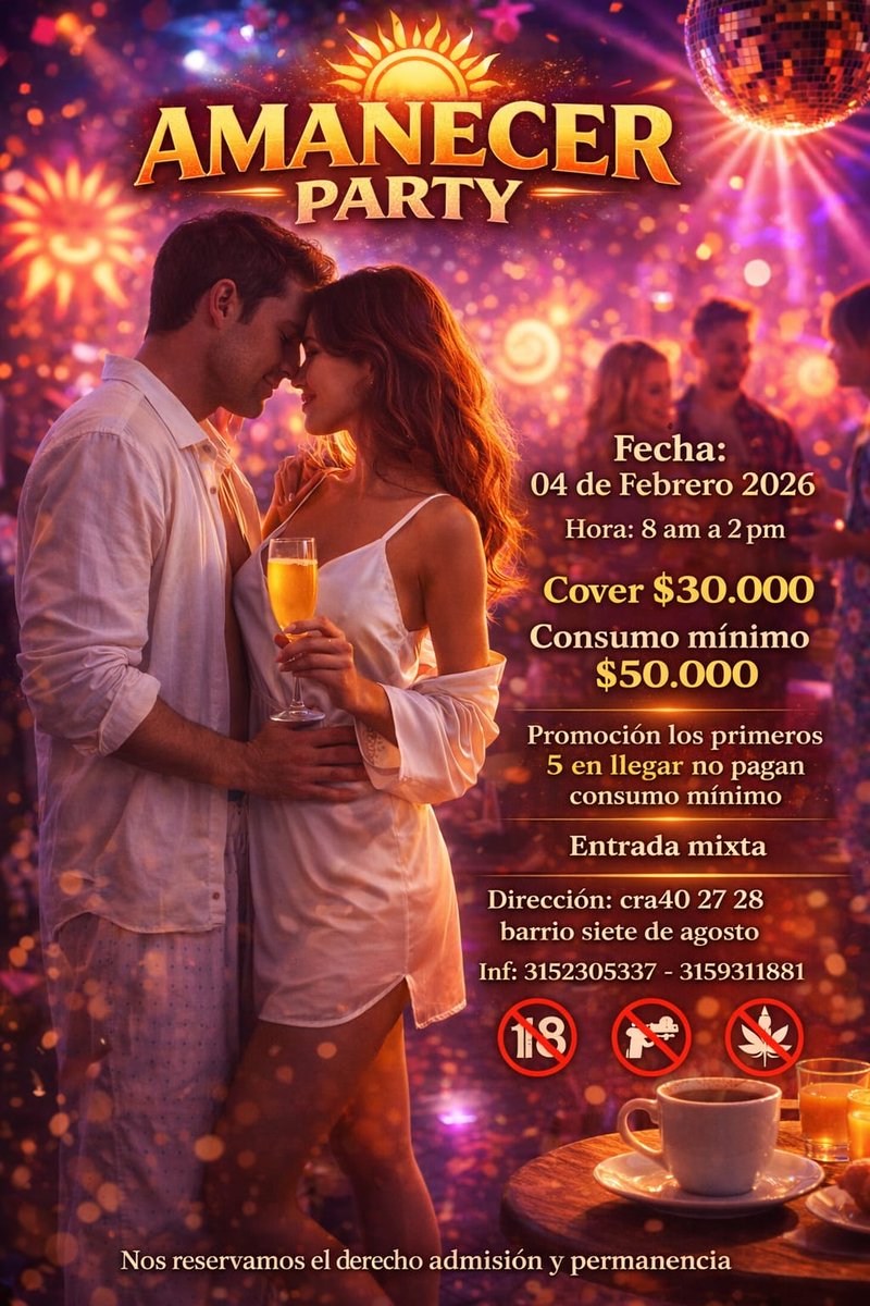 Recuerda mañana muy muy temprano 😈 tendremos masajista mujer y dos chicas Anfitrionas hermosas😈😈😈