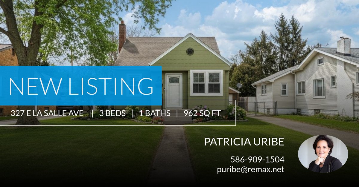 pauriberemax's tweet photo. 📍 New Listing 📍 Take a look at this fantastic new property that just hit the market located at 327 E La Salle Ave in Royal Oak. Reach out here or at 586-909-1504 for more information https://t.co/NZoibgLyJk https://t.co/o18TjfzwBU