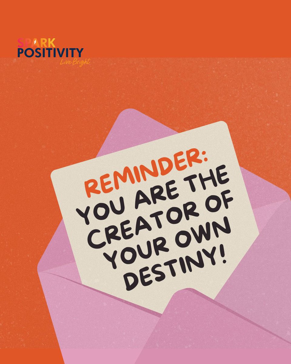 SparkPositive1's tweet photo. Whether you’re pivoting your career, starting a new habit, or just choosing a better mindset today - you hold the pen. What are you writing in the next chapter? 📖✨ #SparkPositivity #ManifestYourFuture #MindsetMatters #CreateYourLife https://t.co/j4jD4d5GNM