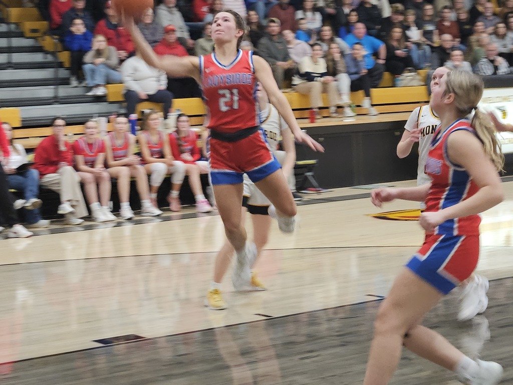 ShelbyCoRIV's tweet photo. South Shelby Ladybirds improve their conference record to 2-0 with a road victory over Monroe City 57-43 https://t.co/pueAcDop9I