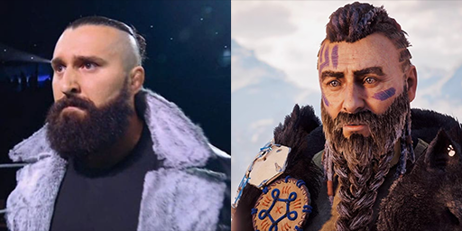 tony d'angelo looking similar to rost from horizon zero dawn lol #WWENXT