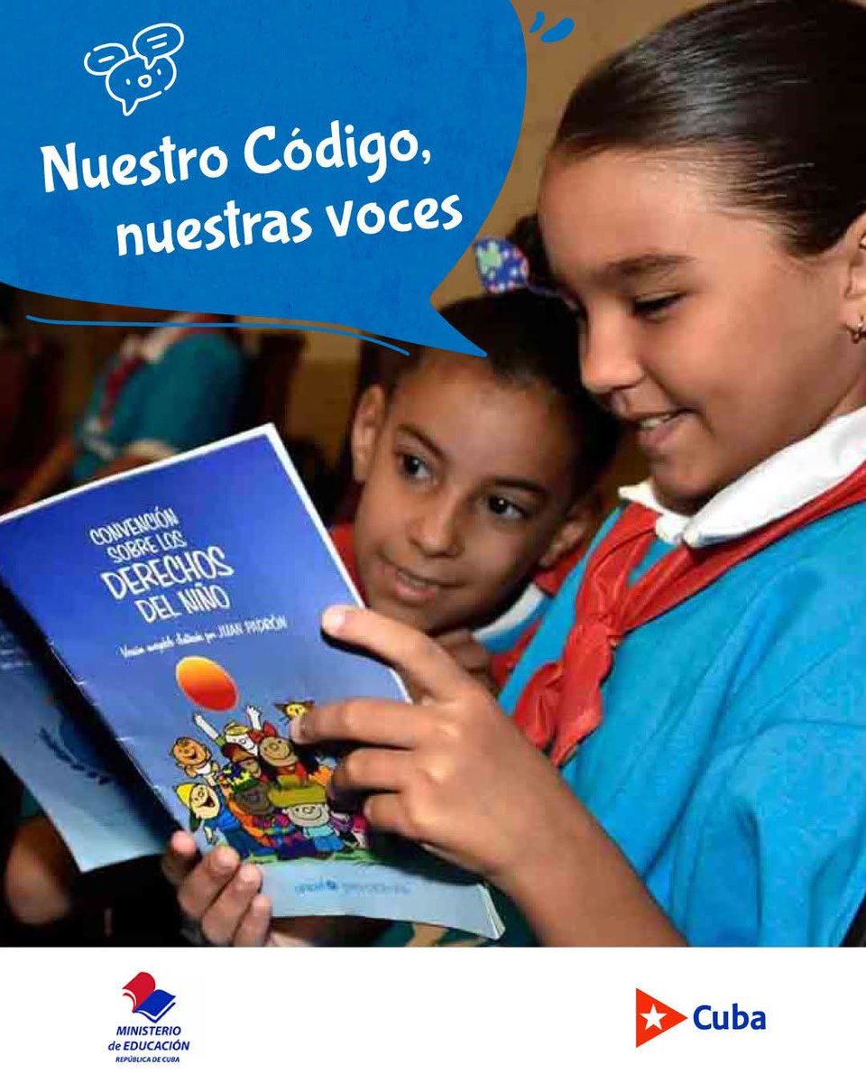 💚 Miles de niñas, niños y adolescentes participaron activamente en la creación de una ley que los protege. Sus opiniones se escucharon, se tomaron en cuenta y quedaron plasmadas en el texto final del Código.  Esa es #Cuba <a href="/DPELasTunas/">Educación Provincial Las Tunas</a>