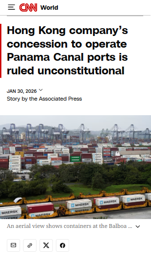RnaudBertrand's tweet image. What's happening in Panama with the "China-owned" ports (which actually aren't China-owned) is absolutely extraordinary: after the U.S. failed to have BlackRock buy the ports, they're effectively outright stealing them with the help of Panama's Supreme Court.

I'm not…