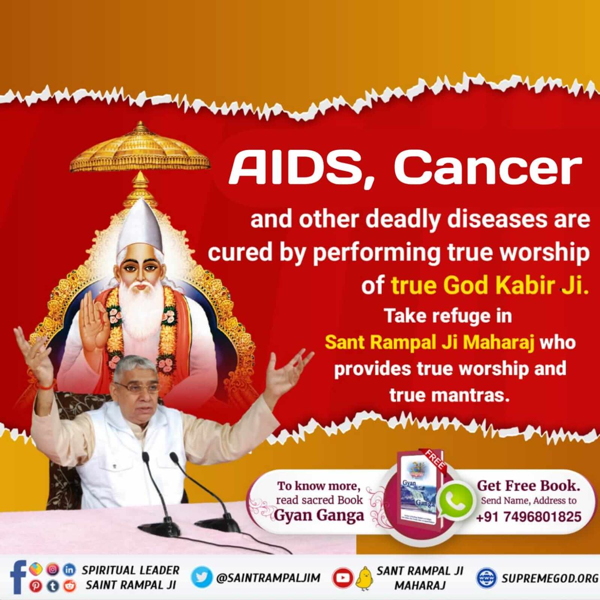 SunilDh68552279's tweet photo. #TrueWorship_CuresCancer
Diseases like cancer and AIDS are cureb by performing true worship of true God kabir ji by taking refuge from sant rampalji maharaj
Sa TrueStory YouTube

@SatlokNeemuch https://t.co/ITHCXJuFkM