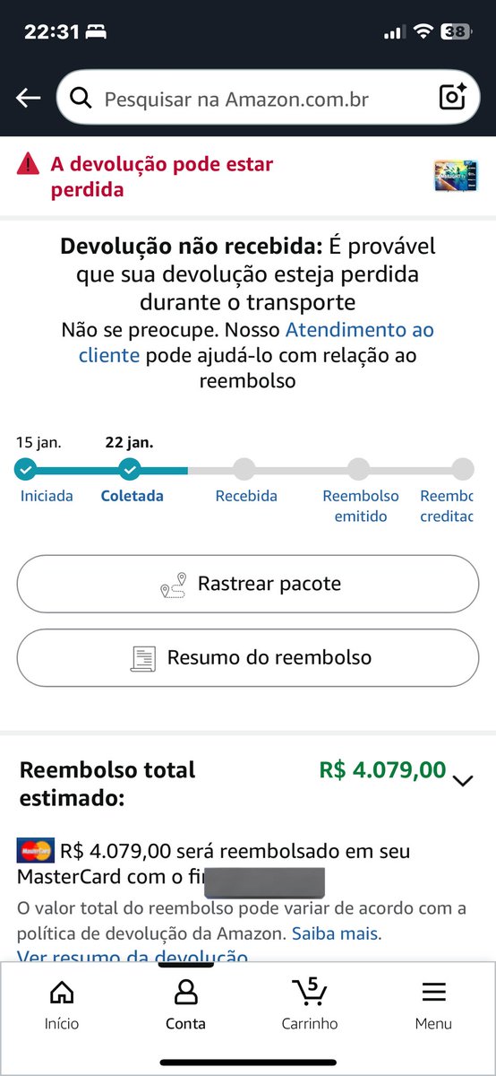 _moonybeans's tweet photo. Sinceramente, já está se encaminhando pra 2 meses que comprei a tv, dia 22 vieram retirar , e agora olho no aplicativo e a tv simplesmente foi perdida no transporte a caminho do centro de distribuição ?? @amazonbrasil vocês precisam seriamente rever essa logística de vcs https://t.co/ccb3rSwivy