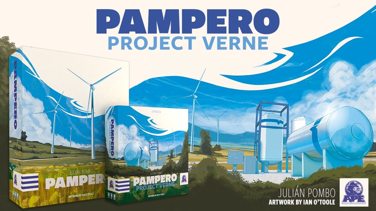 Pampero - The Unparalled Renewable Energy Euro Game
Develop a renewable energy network in an award-winning Euro game, featuring Ian O’Toole’s artwork and the new Project Verne expansion buff.ly/N5Q0as8