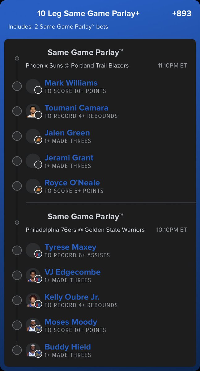 2 Late games. 5 Legs each. +839 🔒🏦