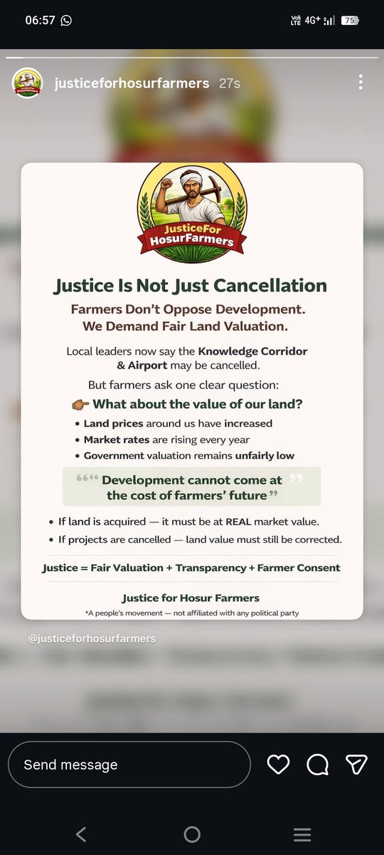 sureshj09's tweet photo. #justiceforhosurfarmers #farmers #hosur @mkstalin https://t.co/ufgPxg9xzP