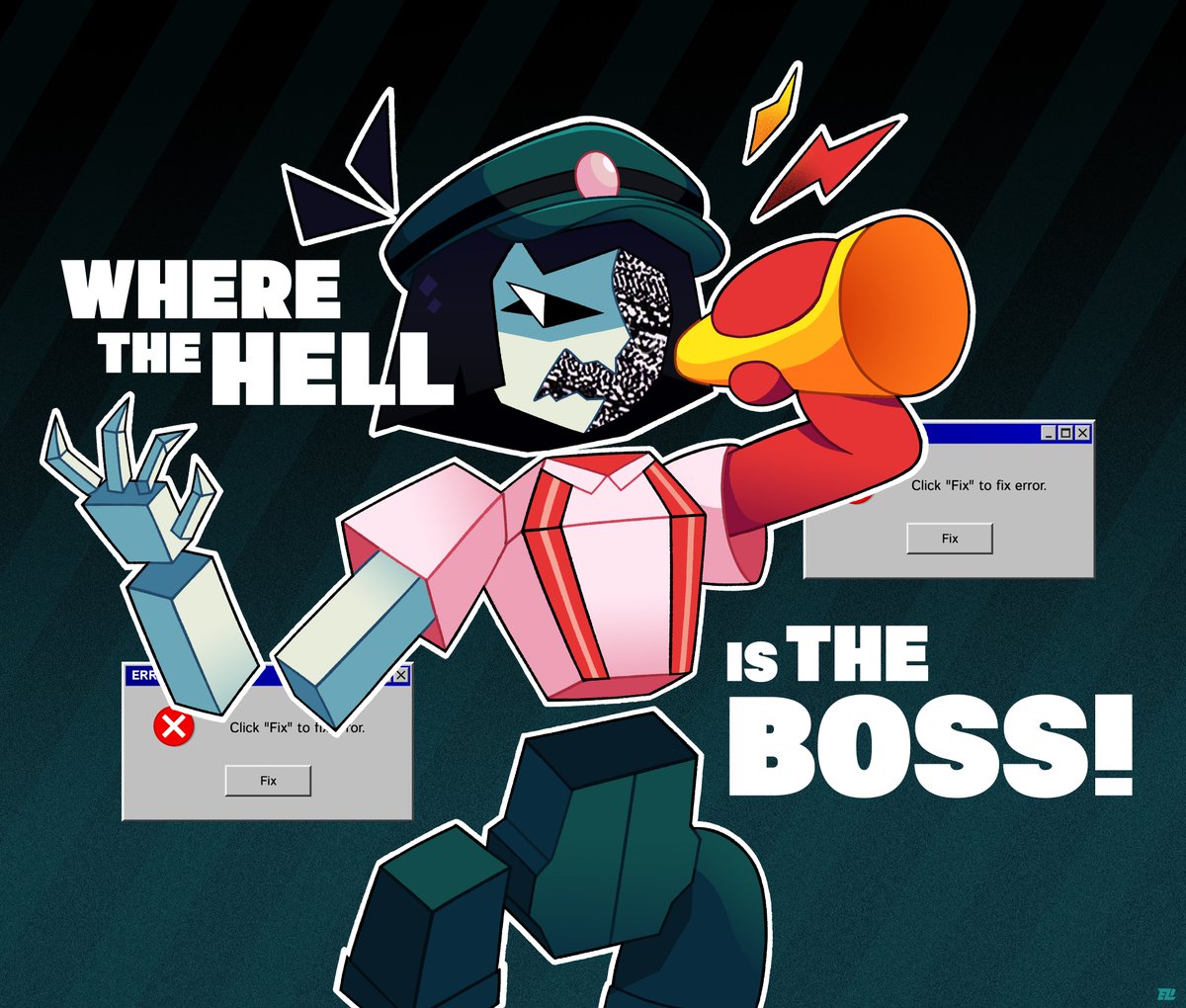 🗣️Ena is searching for the Boss! | Ena DBBQ 🟩

#enadreambbq #ena #Enafanart #fanart