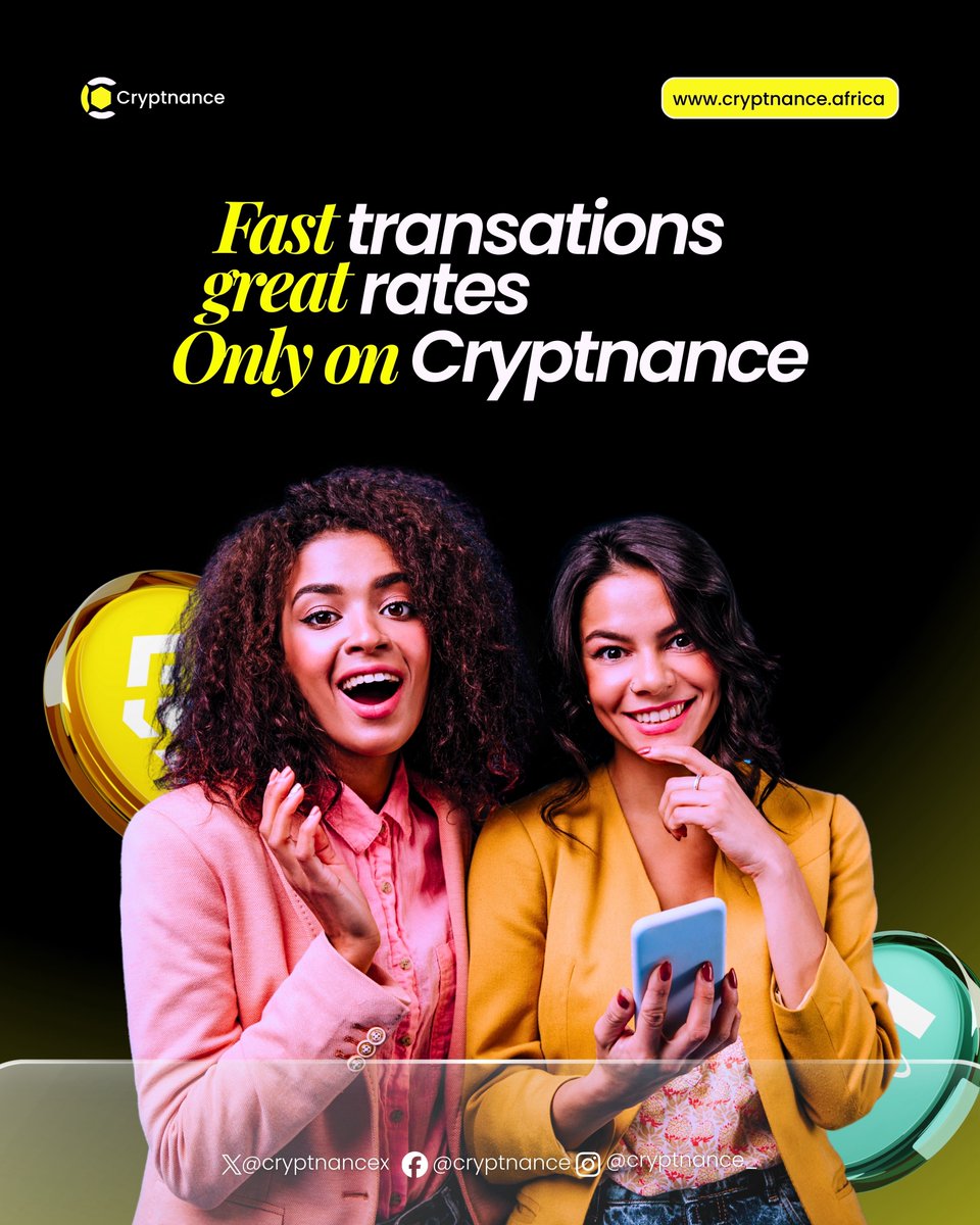 Fast. Secure. Seamless.
All transactions are completed exclusively via Cryptnance for speed and reliability.
Premium service, premium process.

#Cryptnance #FastTransactions #PremiumService #SecurePayments