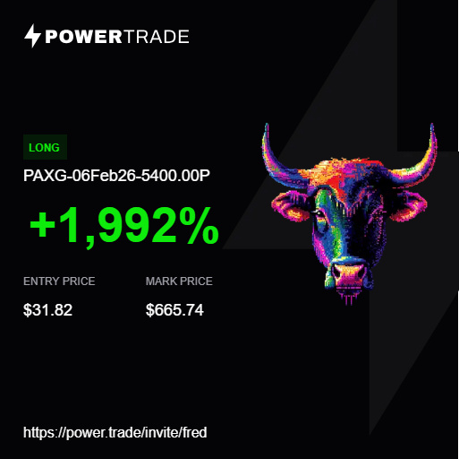Federico520117's tweet photo. Closed! 🎯 Just banked a +1,992% gain on $PAXG.

This is exactly why I stay in the game—options trading is hands down the most capital-efficient way to trade. High conviction, low capital requirement, massive results.

The gold ride paid out hugely. 🥂 #GOLD https://t.co/1ZnoKSHbH0
