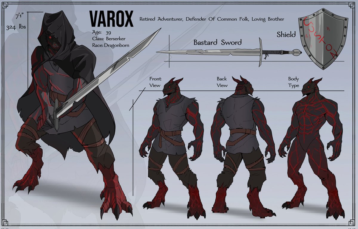 NeonLaboratory's tweet image. Character sheet for Varox

Thank you for using our service
#neonlab #charactersheet  #oc #dragonborn
