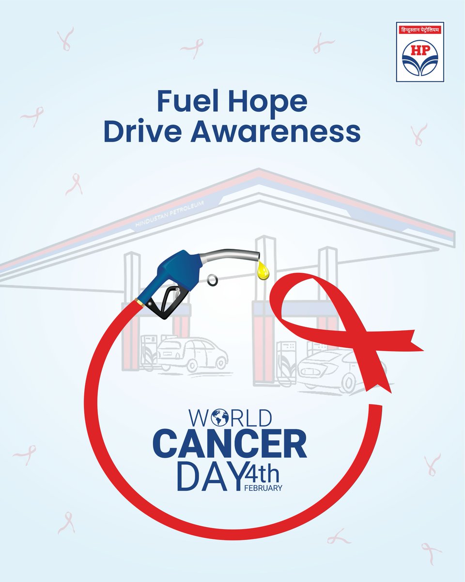 hpcl_retail's tweet image. Awareness is the first step towards cancer prevention.

This #WorldCancerDay, @HPCL reaffirms its commitment to safer, healthier journeys.

#HPCL #HPRetail #MeraHPPump