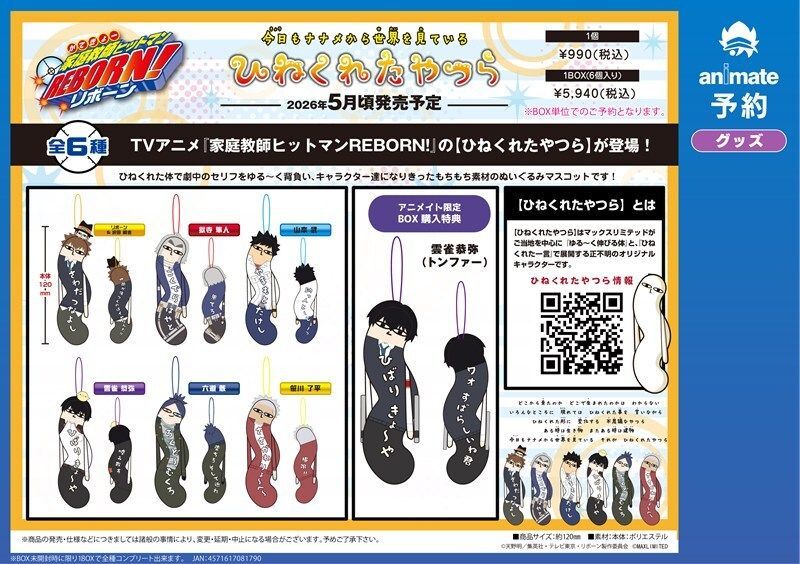 アニメイト特典付】 『家庭教師ヒットマンREBORN!』最新グッズ ◇ぽて