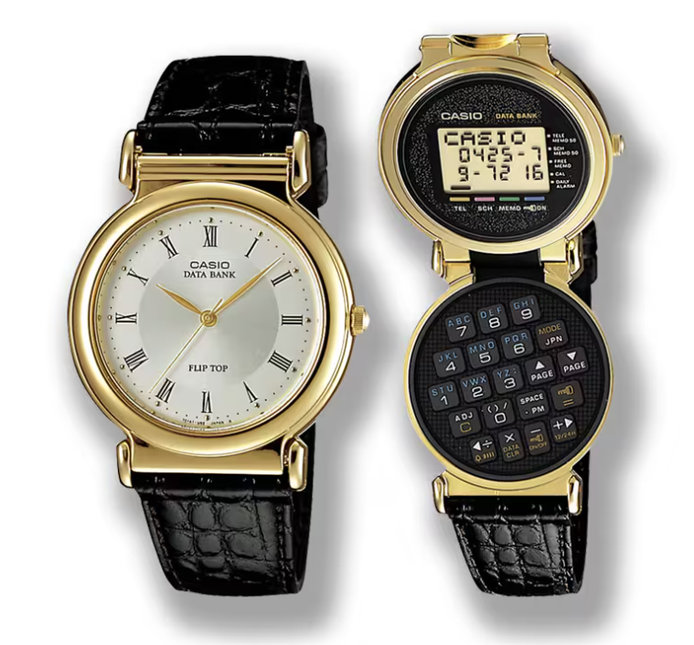 時計 CASIO IA-1000 DATABANK FLIP TOP おはカシ記念館✨ 今日の「毎日CASIO」は、IA‑1000⌚【1992年発売】 2
