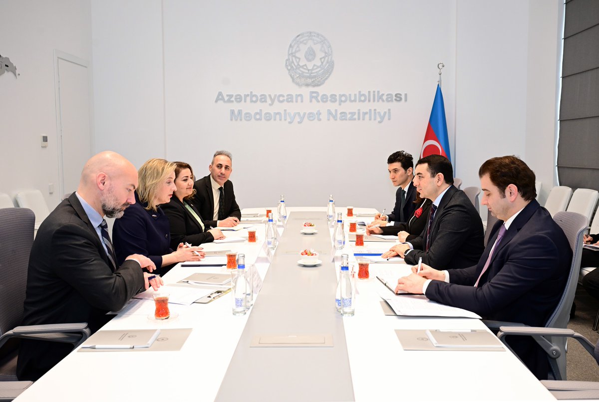 culture_gov_az's tweet photo. Azərbaycan ilə ABŞ arasında mədəniyyət sahəsində əlaqələr müzakirə edilib.

Ətraflı: https://t.co/F5lJPWuFeW

#Azərbaycan #MədəniyyətNazirliyi #mədəniyyət https://t.co/uC0sHPM0vI